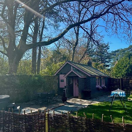 Tiny Romantic Retreat With Hot Tub On A Country Estate Near Cardigan Bay In Eryri Snowdonia 란베드르 외부 사진